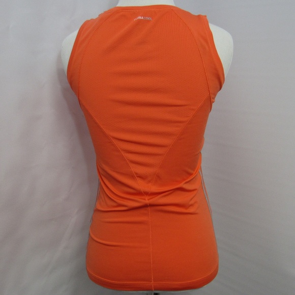 Adidas Climacool Orange Athletic Shirt Women Small - Picture 6 of 7